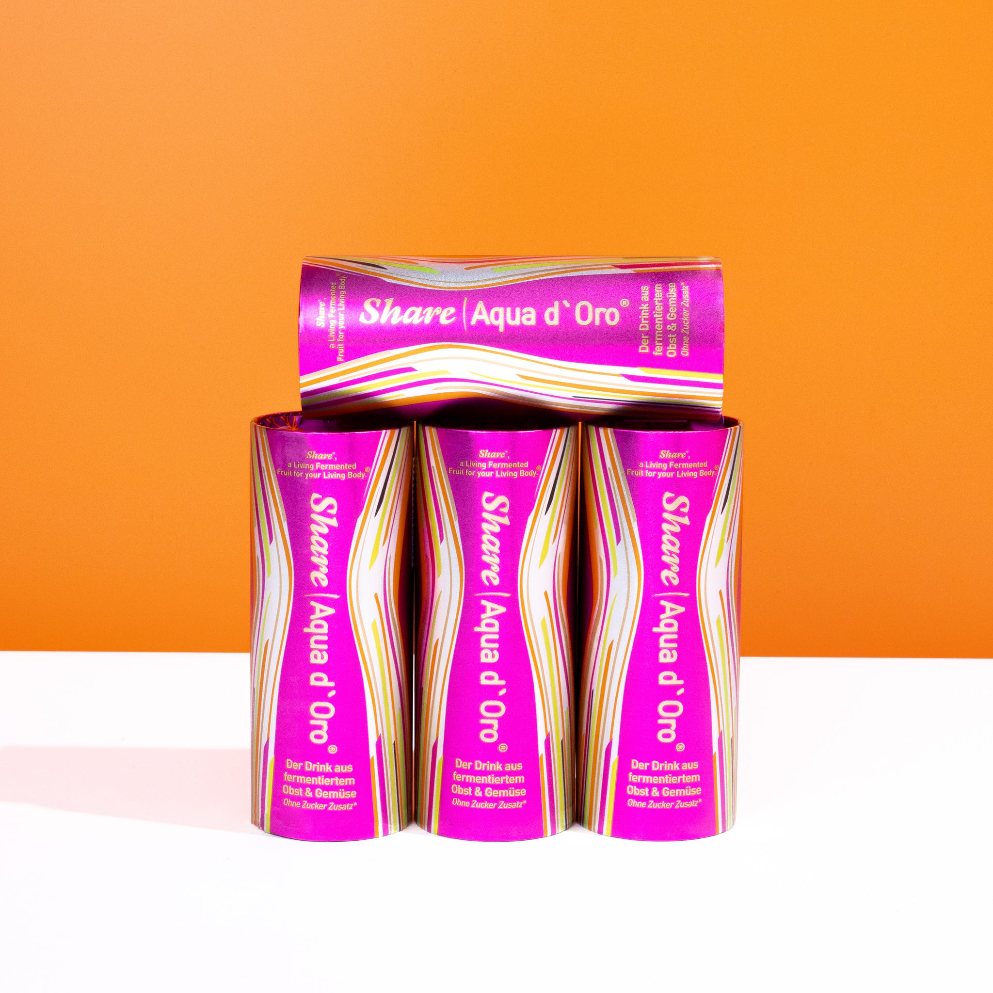 ShareAqua d'Oro® - 4 x 240ml fermented fruit & veggie juice