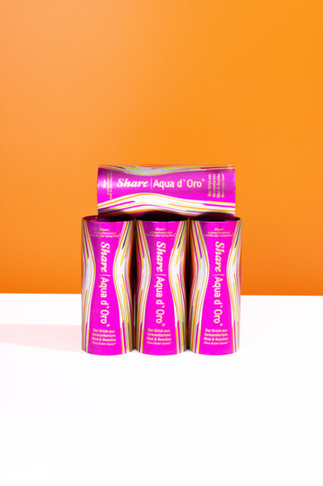 ShareAqua d'Oro® - 4 x 240 ml de zumo fermentado de frutas y verduras