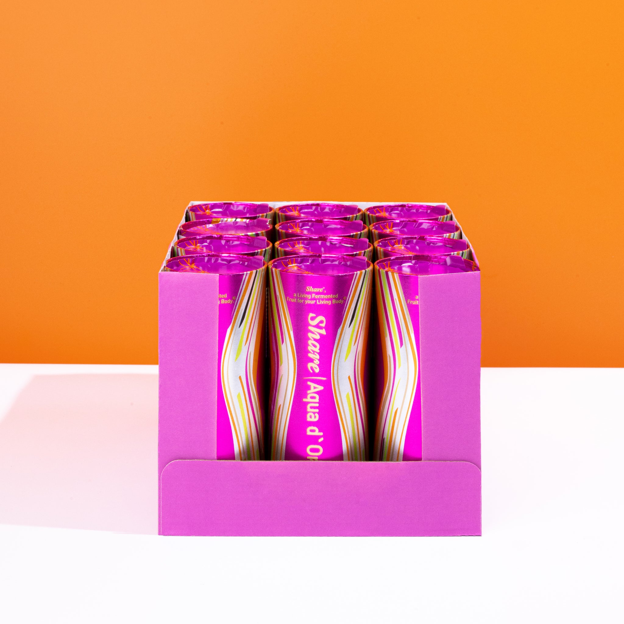 ShareAqua d'Oro® – 48 x 240 ml de jus de fruits et légumes fermentés