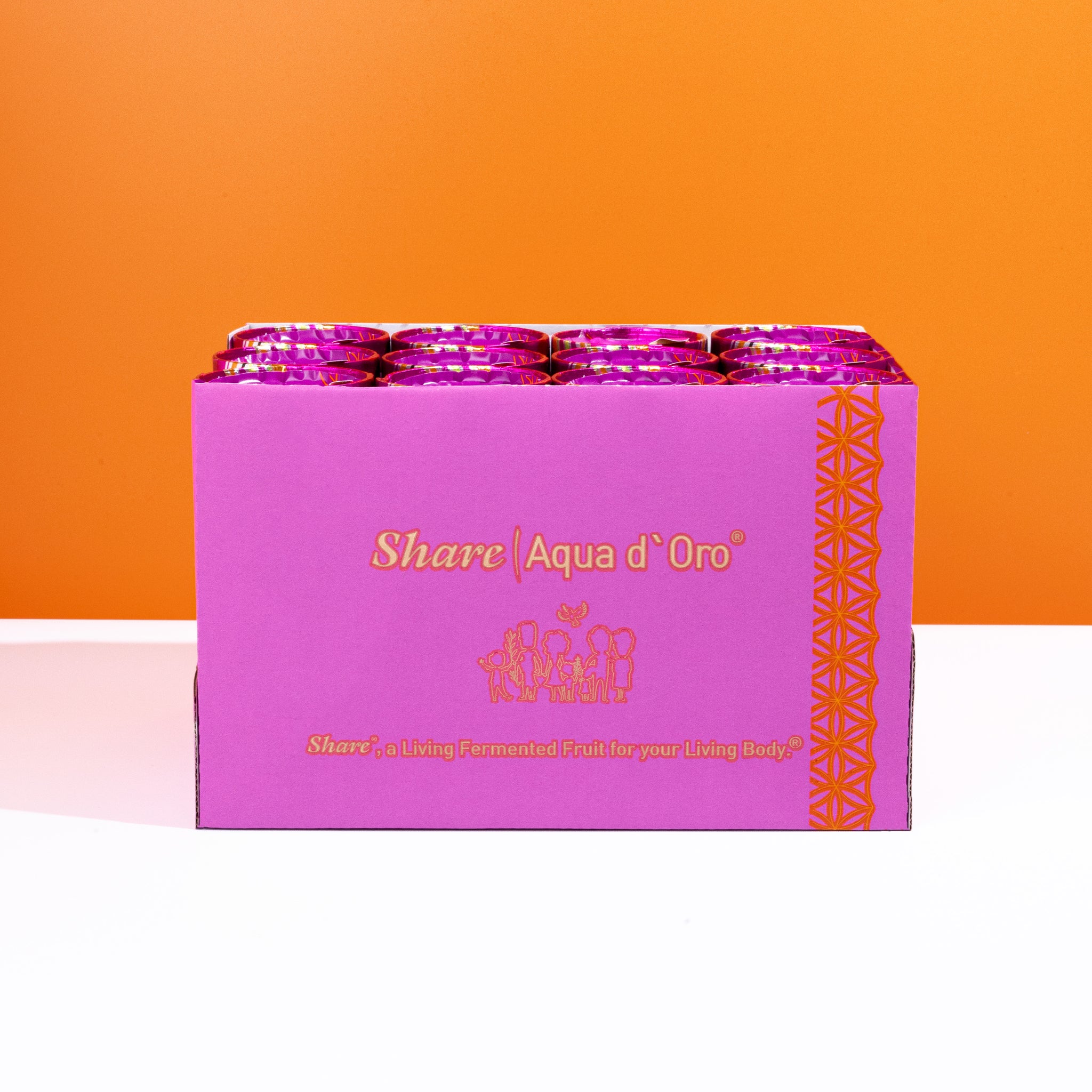 ShareAqua d'Oro® – 24 x 240 ml de jus de fruits et légumes fermentés