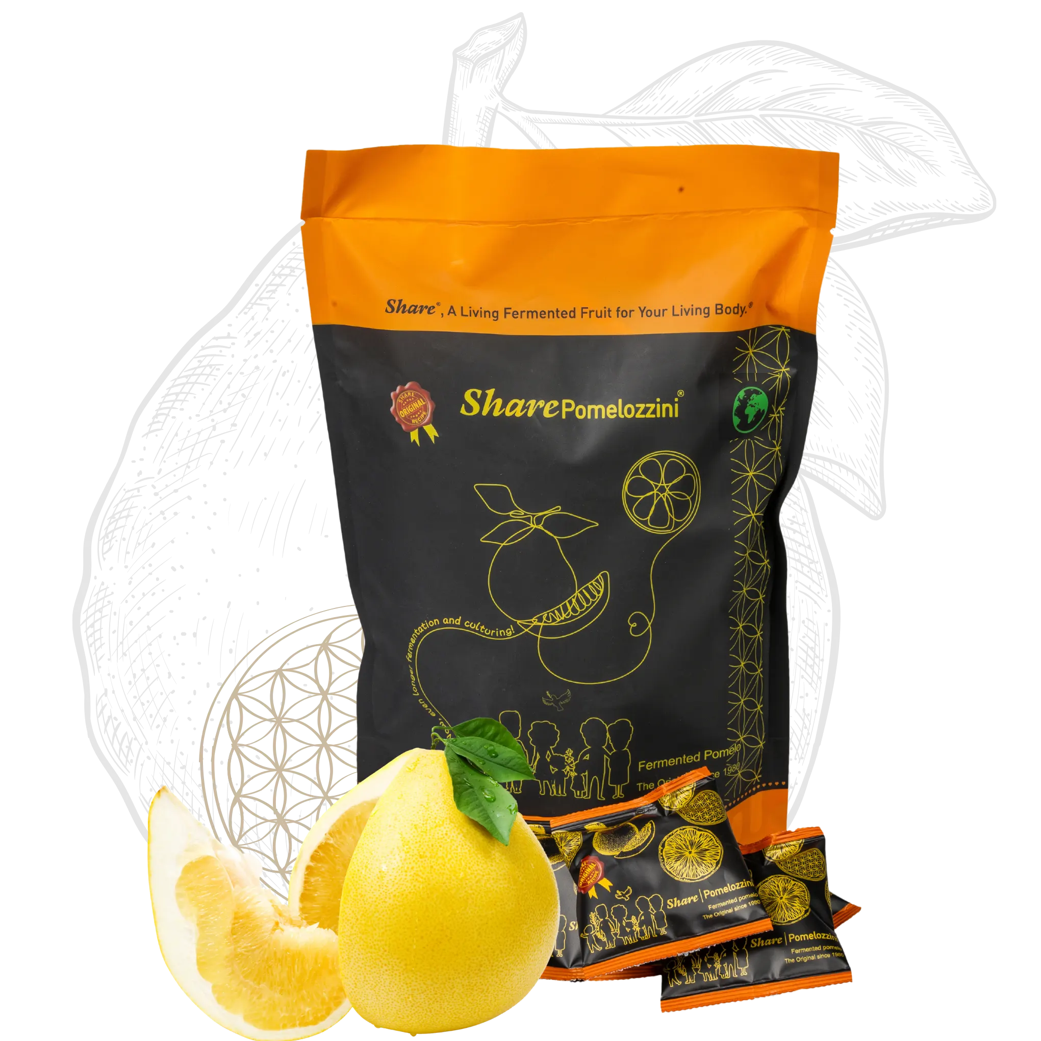 Сподели Pomelozzini 170g | Оригинален ферментирал естествено отгледан грейпфрут
